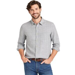 Goodfellow & Co Men’s Cotton Lightweight Gray Button-Up Shirt - Size M